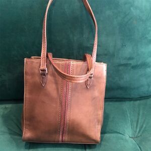 J.Crew Women's Brown Leather Tote Handbag Spacious Versatile Design